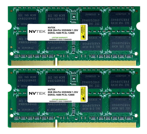 Nvtek Actualizacin De Memoria Ram Para Laptop Ddr3l-1600 Pc3