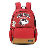 Mochila Costas Snoopy Joe Cool Vinho Luxcel