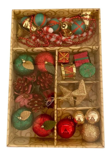 Kit Enfeite Pendentes Arvore De Natal Decoração Natalina 16 