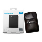 Disco Externo Hd Western Digital 1tb Usb 3.0 + Funda Cuero E