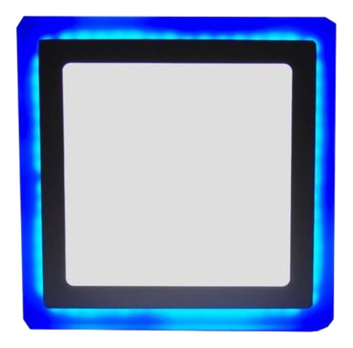 Luminária Plafon Embutir Neon 6+3w Quadrado