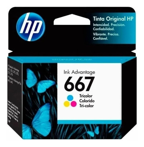 Cartucho Tinta Hp 667 Color Original 1275 2775 2336 4175