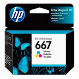 Cartucho Tinta Hp 667 Color Original 1275 2775 2336 4175