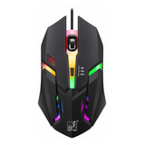 Mouse Gamer Barato K2 Rgb Con Cable 800/1200/1600 Dpi