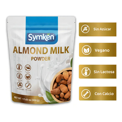 Leche De Almendra Pura Sin Soya | Bolsa 500g | Symken | Meses sin interés
