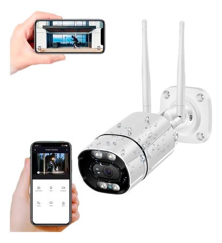 Camara Vigilancia Wifi Full Hd Para Exterior Fija Zoom X4