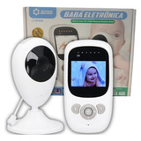 Baba Eletronica Camera Audio S/ Fio E Visor 2.4 Polegadas Cor Branco