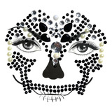 Pegatina Brillo Face Sticker Hallowen Maquillaje Catrina #28