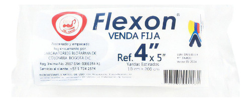 Venda Fija Blanca Flexon 10 Cm X 200 Cm