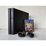 Sony Playstation 4 500gb Fat + Cable Power Y Hdmi + 1 Juego