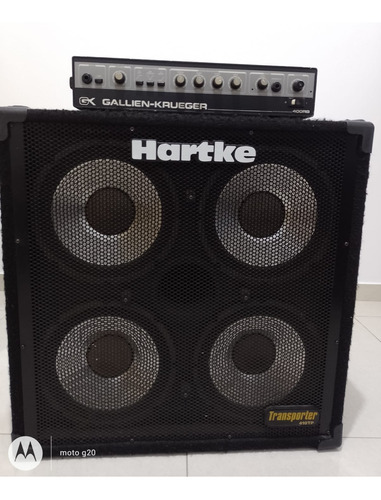 Gabinete Hartke Transporter410tp + Cabeçote Gk Para Baixista