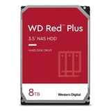 Hd Nas Wd 8 Tb Rojo Plus Sata 5640 Rpm 256 Mb 3.5 - Wd80efpx Color Plateado