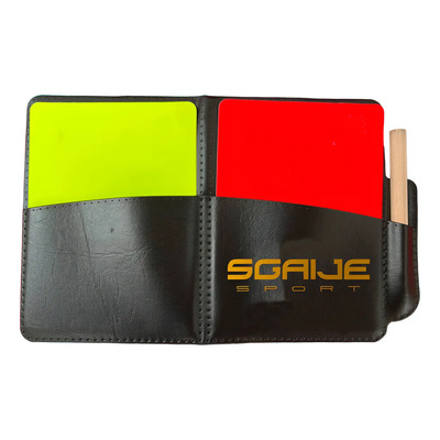 Tarjetas De Arbitro Futbol Juego Oficial + Funda + Lapiz