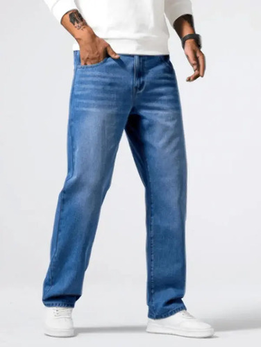 Jeans De Mezclilla Cargo Holgados Para Hombre | MercadoLibre