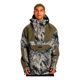 Anorak Dc Snow Hombre Verde Camo Blw