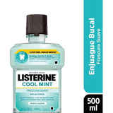 Listerine Cool Mint Enjuague Bucal Frescura Suave 500 Ml