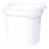 Cubeta 5 Lt. Blanca C/asa De Plastico Grado Alimenticio 3 Pz