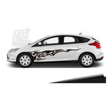 Calco Ford Focus 2014 - 2020 Tattoo Flame Tuning Juego