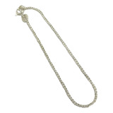 Pulsera Maciza Fina Trenza 18cm Plata 925