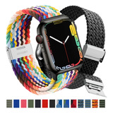 Manilla Pulsera Trenzada Para Apple Watch 42 44 45mm Ultra