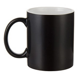 Taza Magica Negra Mate 11oz Para Sublimar 12piezas