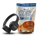 Kit Whey Gourmet Pudim + Fone Jbl 510bt Preto - Menor Preço