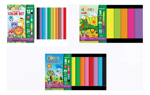 Coleção Papel Ecocores Lumi/criativo/color Set - Novaprint 