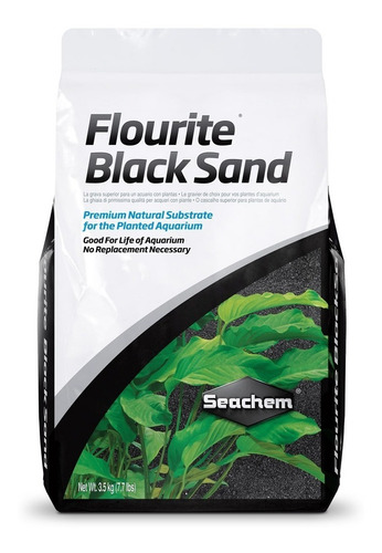 Sustrato Negro Seachem Flourite Black Sand 7 Kg Plantados