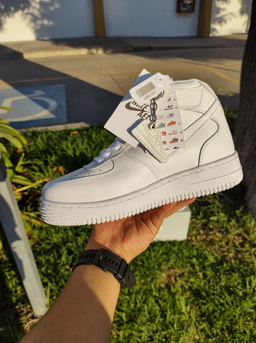 Nike Air Force 1 Blanco Bota Piel Usa 23 Mx