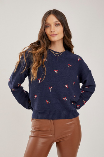 Sweater Con Bordados Rimmel