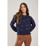 Sweater Con Bordados Rimmel