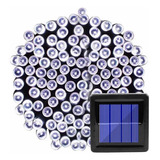 Luces Navidad Exterior Solares Guirnalda Led 100 Led 10mts