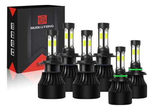Kit Faros Led Luz Alta H7 Baja H7 Niebla 9006 Volkswagen