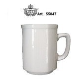 Taza Jarrito Cappuccino Porcelana Tsuji 550 Rayado Hexagonal