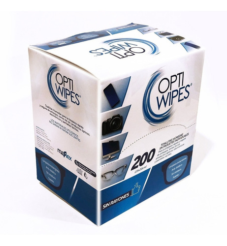 Toallitas Humedas Opti Wipes Para Lente Pantalla Sin Rayones