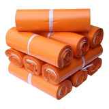 Pack 100 Bolsas Naranja Embalaje Courier Autoadhesivo 17x30