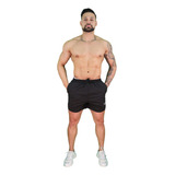 Short Gym Deportivo Fit  Liso Ligero Entrenamiento 