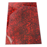 Shi Folha Em Branco Pickguard De Celulóide Lava Vermelha Dm