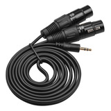 Cable De Audio Cable Estéreo Doble Trs.. 9 Pies 1/8 Xlr Audi