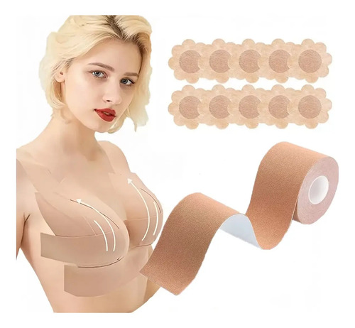 Cinta Busto Bra Invisible Push Up Brasier Strapless Pezonera | MercadoLibre