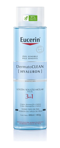 Locion Micelar Facial(dermoclean, Hyaluron) Eucerin 400ml