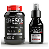 Kit Tônico Crescimento E Vitamina 60 Capsulas Combate Queda