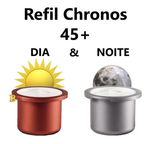 Kit Refil Chronos Antissinais 45+ (dia E Noite) Natura - 40g