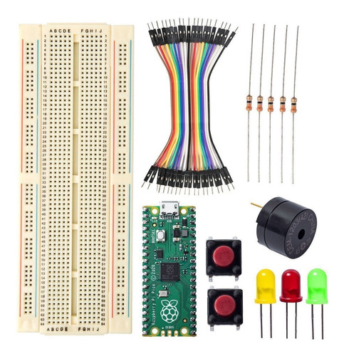 Kit Raspberry Pi Pico Headers Rp2040 Protoboard Electronica