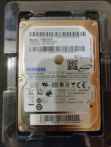 Disco Duro Samsung 250gb - 2,5 