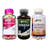 Colageno 250 C + Omega 3 150 C + Cloruro De Magnesio 210 C