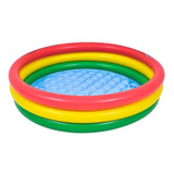 Piscina Para Niños En El Hogar Para Adultos Arcoiris 130cm