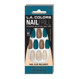 Kit 30 Uñas Press On La Colors Uñas Postizas Con Pegamento