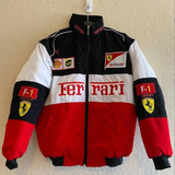 Chaqueta Vintage De Carreras De Motos De Otoño De Ferrari