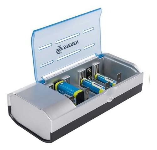 Cargador Universal De Baterias Aa/aaa/c/d/9v Steren Crg-500